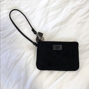 Black Coach Wristlet